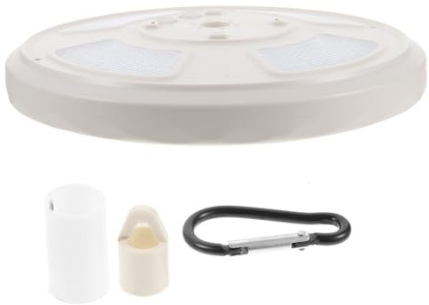 Yardwe Solar Fahnenmastleuchte Für Außen Led Solarbetriebenes Licht Mit Automatischer Dämmerungssensorfunktion Abs Material Gartenleuchte Für Fahnenmast