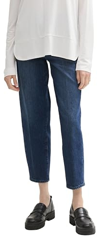 TOM TAILOR Vaqueros para Mujer con Corte mom, 10282 Dark Stone Wash Denim - Juego de Ropa de Madera, 26W x 28L