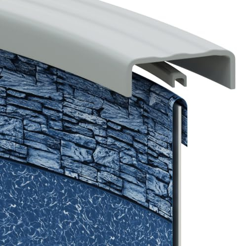Pureline 21' Round Stacked Stone Overlap Above Ground Pool Liner, 48 - 52 Wall, Standard Gauge