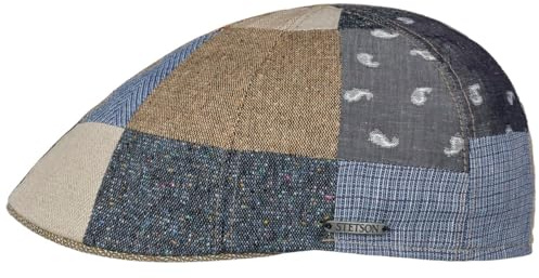 Stetson Texas Fresh Patchwork Flatcap Leichte Klassische Schiebermütze Herren Frühjahr Sommer