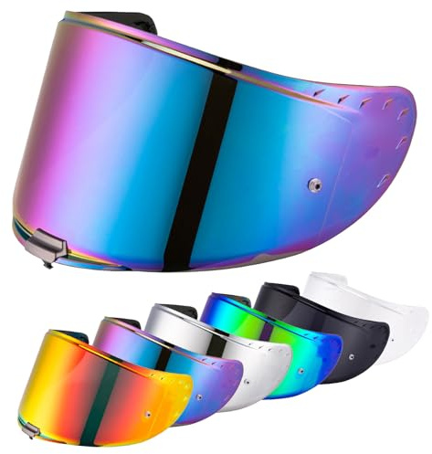 VCOROS Helmvisier für FF327 Challenger Motorradhelm Visier | Motorrad Windschutz Helm Objektiv Visier Vollgesichts,Motorradhelm Zubehör