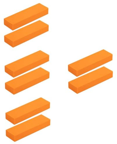 Alipis 8 Piezas Goma De Borrar Limpiador Removedor De Suciedad Borrador De Limpieza para Wok Borradores De Limpieza para Limpieza Pequeña Herramienta De Limpieza Orange Caucho