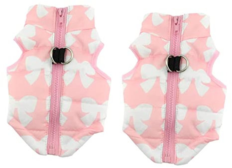 BESPORTBLE 2stücke Pet Dog Winter Vest Wasserdichter Warmer Hundemantel Für Kleine Hunde Xs Beidseitig Tragbar Atmungsaktiv Für Und Sport Im Herbst Winter