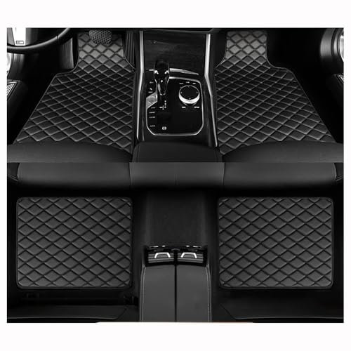 YYBCDSA 4 Stück Leder Auto Fussmatten, für Dacia Sandero Stepway 3.Gen 2.Gen 2021-2024 Allwetter wasserdichte rutschfeste Teppich Innenschutz zubehör,C