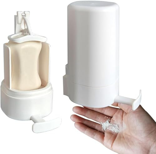 Recitem Soap Grinder - Seifenspender Für Feste Handseife, Seifenmühle Reibe, Seifenmühle Mühle Für Seifenstück, Mühle Für Seifenstücke, Mahlen Von Seifenbox Wand Montierter Seifenhalter