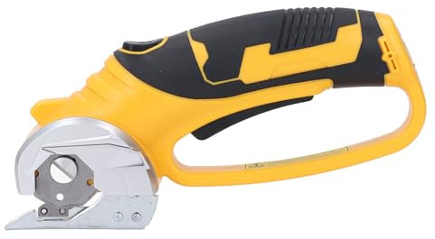 Cordless Electric Scissors, Rechargeable Cardboard Cutter with LED Light, Electric Fabric Scissors for Leather Carpet Plastic Cutting Sewing Crafting