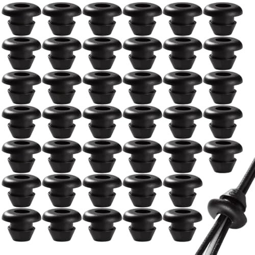 MOLZINY 40 Pezzi Diametro Passacavi Guarnizione in Gomma Gommino in Gomma Elettrico Gomma Passacavi Guarnizioni in Gomma per Proteggere Fili ID 8mm Dia di Montaggio 10 mm