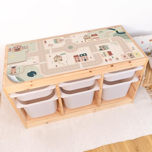 LIMMALAND Klebefolie für IKEA TROFAST Regal Kiefer - SMÅDORP | Blasenfrei & rückstandslos ablösbar · robuste Schutzlaminierung, abwischbar · Made in Germany