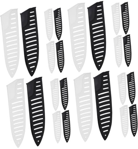 Alipis Cuchillo Caso Dedo Vainas Mangas Borde Cuchillo De Chef Cuchillo De Cocina Cubiertas De Protección Del Cortador Fundas Para Cortadora El Plastico 8 Piezas X 4