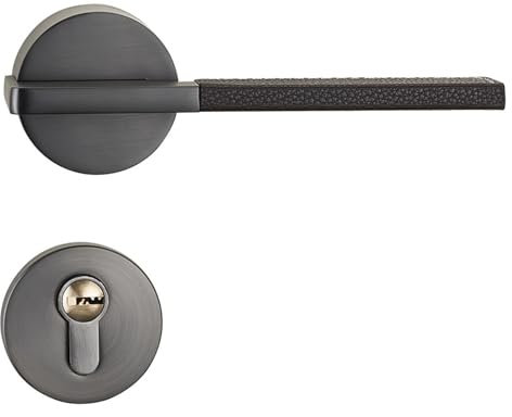 Serratura magnetica for porta in stile europeo, serratura for porta interna della camera da letto grigia, serratura magnetica silenziosa, maniglia for porta in legno, serratura for porta della camera