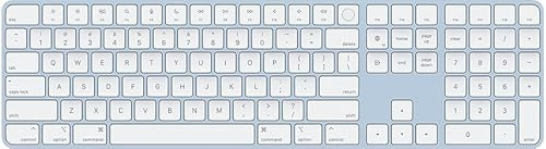 Apple Magic Keyboard con Touch ID y Teclado Numérico (QWERTY Español) Azul (Reacondicionado)