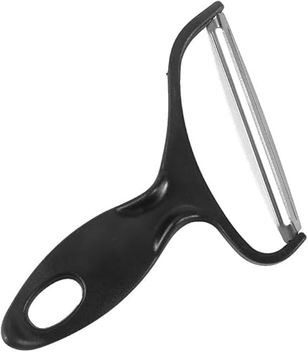 Black Vegetable Peeler Large Peelers for Kitchen, Y Wide Veggie Shredder for Cabbage Lettuce Julienne, For Fruit, Carrot, Vegetable, Potato Swivel Stainless Steel Blades Big Size Graters