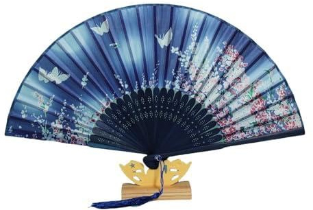 ZLKRHAK Fächer Hochzeit Handfächer Hand Ventilatoren Hand Fan Ventilator Zum Umhängen Fächer Bunt Handfächer Stabil Fecher Damen