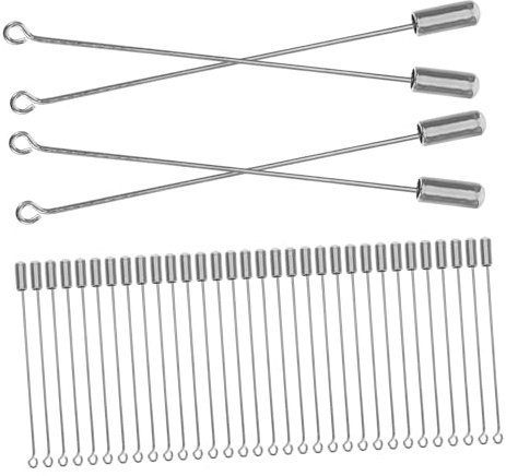 jojofuny 50 Piezas Broche de Seguridad de Acero Inoxidable Plata con Tapón Final Alfiler para Sujetar Sombrero Solapa Corbata y Ropa Accesorios Versátiles para Manualidades y Decoración