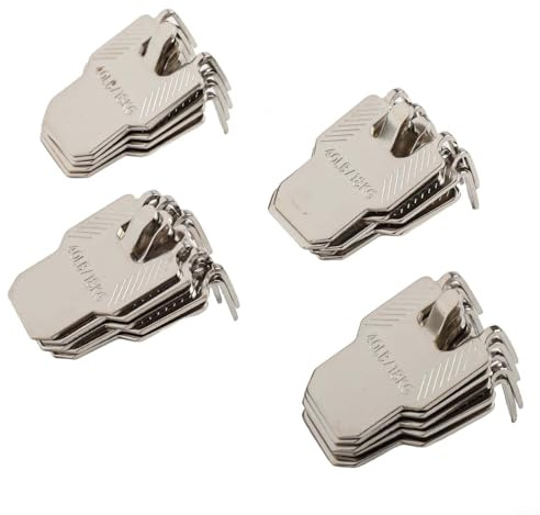 Oniissy Confezione da 20/40 ganci per appendere quadri, per cartongesso, ganci da parete in metallo resistente, reggono fino a 18 kg, nessun danno per una facile installazione, ganci riutilizzabili