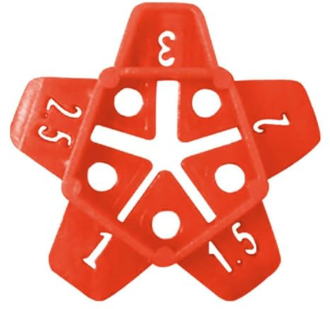 50Pcs 1/1.5/2/2.5/3Mm Wall Tiles Ceramic Gap Locator Cross Tile Leveling System Gap Grout Pump Floor Construction Tools Durable Processing