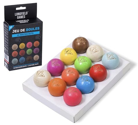 Målkula Boule Ø 30 mm – Trä Petanque Kula – 6/12 / 24 Pack – Ersättningskula – Klubb & Tävlings Tillbehör – Engelhart