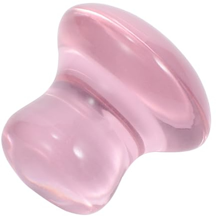 Hohopeti Rosenquarz Gesichtsmassagegerät Pilzförmiger Gua Sha Massagestein zur Entspannung und Hautstraffung für Massage und Physikalische Therapie