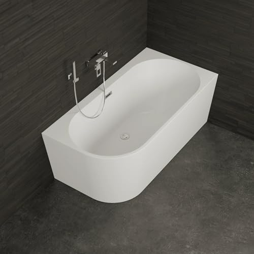 Baignoire Ilot Capri 150 droite blanche 150 x72 x58 cm, by SPALINA
