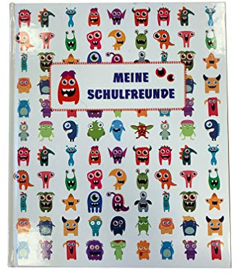 Schulfreundebuch MONSTERMeine Schulfreunde - 34 Blatt