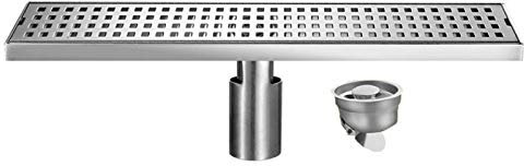MMBBOD Duschrinne sehr Flach Edelstahl Bodenablauf Badezimmer Ablaufrinne Duschablauf Duschabfluss Duschablaufrinne Badablauf Flache Decke für Küche Bad WC Balkon (Size : 120cm(47.2Inch))
