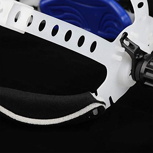 Schweißhelm-Stirnband, hochleistungsfähiges, kompaktes Kunststoff-Schweißermasken-Stirnband mit kompakter Größe, industrielle Anwendung für das Schweißen(white)