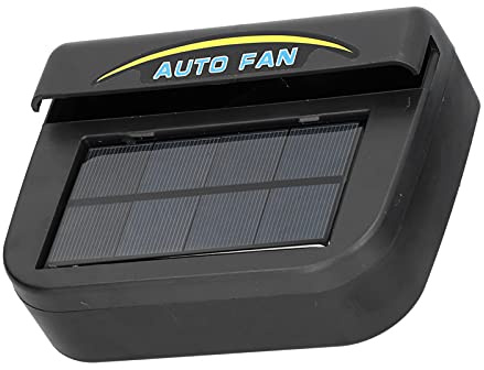 Zerodis Solar Auto Ventilator, Fahrzeugabluftventilator mit Solarpanel, Autokühler, Elektrischer Lüfter mit Automatischer Belüftung, ABS, 2V 0,5W, 15 x 11 x 6 cm