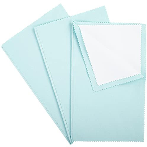 CATIFLIN Lot de 3 chiffons de nettoyage pour bijoux - 25,4 x 30,5 cm - Pour or, argent, platine, montre, pièces de monnaie, anti-ternissement, réutilisables et traces - Pour amateurs de bijoux