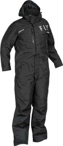 Fly Racing Venture Snow Monosuit – Windproof & Water-Resistant, Thermal Insulation, Adjustable Suspenders, YKK Zipper, Standard Fit (X-Large)