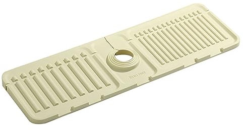 Wilitto Drain Drying Mat Silicone Kitchen Sink Mat,Faucet Drying Mat Faucet Handle Drip Catcher Tray,Hide Stain Anti Absorbent for Kitchen Counter,Multi-functional Sink Organization Tray for Home Bei