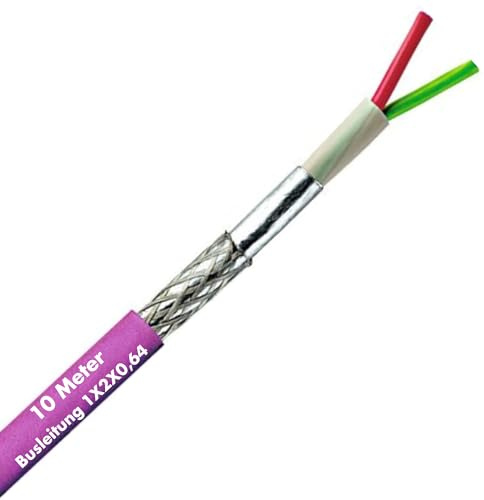 Lapp 10m Unitronic BUS PB FC Profibus DP Kabel 1x2x0,64mm² Geschirmt | Violette Datenleitung für Siemens SIMATIC NET, Fast Connect Buskabel, UL-listed Datenkabel, hohe EMV Abschirmung
