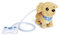 Simba 105890064 - Chichi Love Loomy Golden Retriever (20 cm) - interaktiver Spielzeug-Hund für Kinder ab 3 Jahre, mit Funktionen, Sound & leuchtender Kabelsteuerung