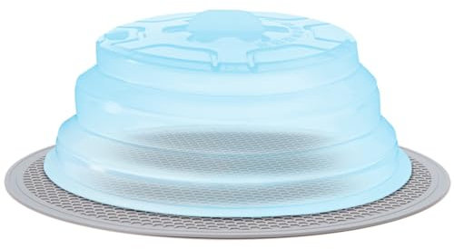 2 in 1,Silicone Covers for Food Storage & Microwave Place Mat - Bowl Holder, for Splatter Guard, Multi-use: Silicone Trivet, Pot Holders Drying Cover for Microwave Oven