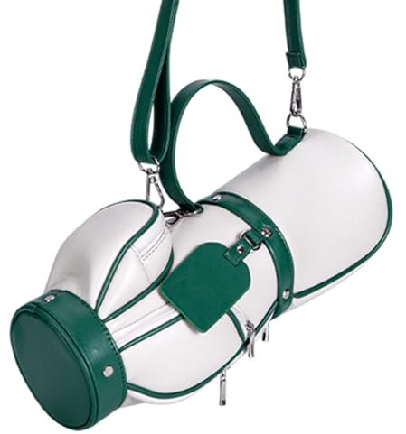 Golfballtaschen, Leder-Golfball-Körpertaschen, PU-Einzelschulter-Golftasche, tragbare Golf-Sonntagstasche, leichte Herren-Tasche für Outdoor-Golf-Training, Üben