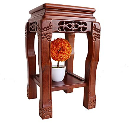 pflanzenständer, blumenstand, blumenstander Blumenregal pflanzenhocker pflanzentopf blumentopf hoch indoor holz seule Garten Blumentreppen Pflanzentreppe Ablagen deko gold metall weiß schwar