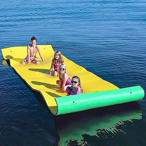 Wasserspielzeug, Wasserpad, Spielplatz, schwimmende Schaumstoff-Inselmatte für See – Wassertrampolin für Kinder und Erwachsene, reißfeste XPE-Schaumstoffmatte für See, Strand, Meer