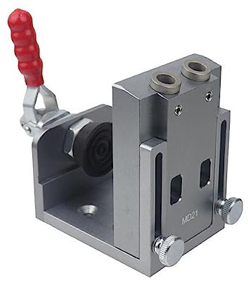 siduytin Jigs Kit Puncher Position Bohrer Aluminiumlegierung Klemme 15 Grad Locator Bohrpositionierer Werkzeuge Für Zimmermann, zwei