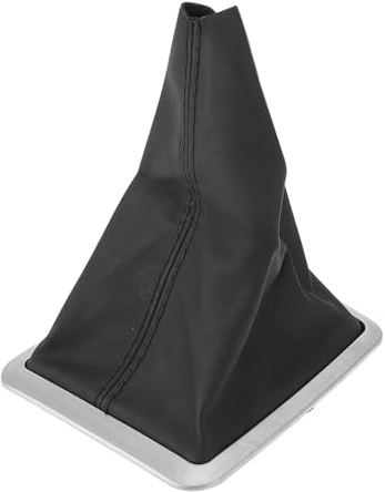 Hihaha Gear Shift Stick Gaiter for Ford Focus MK2 2004-2012 Leather Black | Gear Stick Knob Cover Boot Shift Cover, Dustproof, 1 Pc