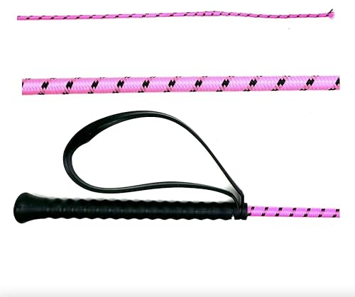 JA Horse JA0001 Fleck Reitgerte Dressurgerte mit Handlasche, Pink, 90 cm | Profi Gerte für Dressur & Reitsport, rutschfester Griff, flexible Reitgerte Pferd