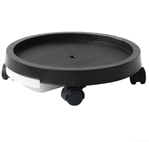 ZAMETTER Sottovaso mobile rotondo con rotelle, per la casa e il giardino (286 mm)