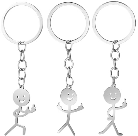 Ouligay Porte-clés majeur majeur drôle cadeau pour femme calendrier de l'Noël remplissage 2025 cadeaux de Noël petits cadeaux pour femme, homme, meilleure amie, femme, C, 9 x 3 cm