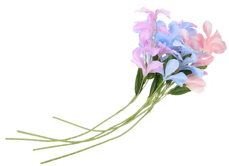 DOITOOL 6 Pièces Artificielles Style Peinture à Lhuile Fleurs Réalistes pour Décoration Mariage Centre de Table Photo Décoration Intérieure