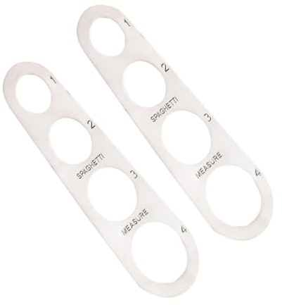 Misuratore per Pasta 2 Pezzi in Acciaio Inox Argento 4 Fori