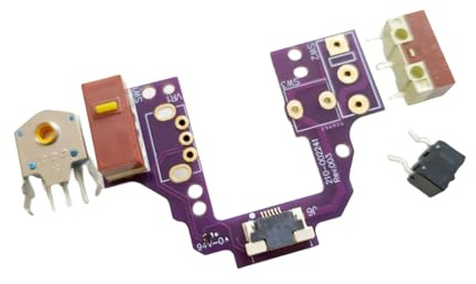 ULIJTH Carte de circuit imprimé de jeu - Anti-poussière - Pour micro-commutateurs super légers - Personnalisation - Jeu remplaçable à chaud