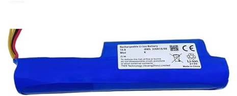 10.8V 2600-4000mAh Li-ion Rechargeable Battery ，Compatible For Redmond， RV-R150 RV-R151，Compatible For Vileda VR201 Petpro Robot Vacuum Cleaner(2800mAh)