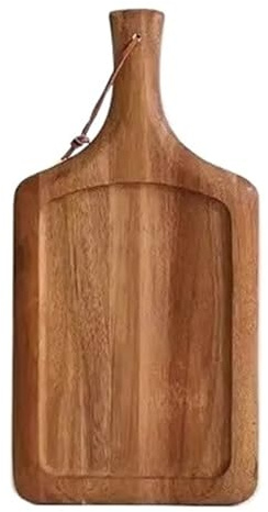 Plato de carne madera auténtica, tabla chuleta ternera for Pizza Sle(Splicing-acacia wood plate 36 * 18 * 1.5cm)