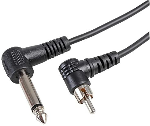 Pro Signal 6,35 mm (1/4) Mono Jack a Phono (RCA), 1 m, nero