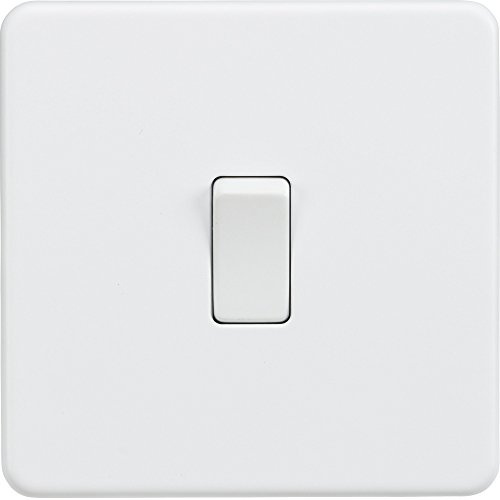 Knightsbridge SF1200MW Screw Less 10A 1G Intermediate Switch, White