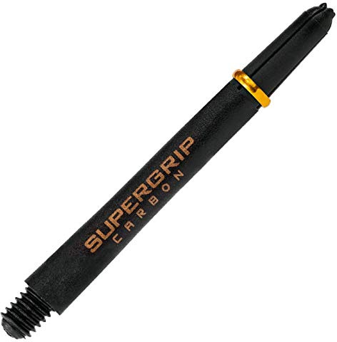Harrows Supergrip Carbon Shafts - Verschiedene Ausführungen, 1 Set = 3 Stück (Gold, Midi - INT)
