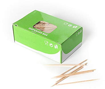 MANK Cocktail Picker aus Holz, 65 mm, 1000 Stück – Einwegspieße für Fingerfood, Canapés, Häppchen & Cocktails – stabile, Partypicker für Gastronomie & Events